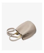 Luxury Leather  Women's Bucket Handbag - Image 9