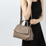 Stylish Women’s Leather Saddle Bag - Image 2