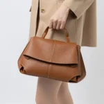 Stylish Women’s Leather Saddle Bag - Image 4