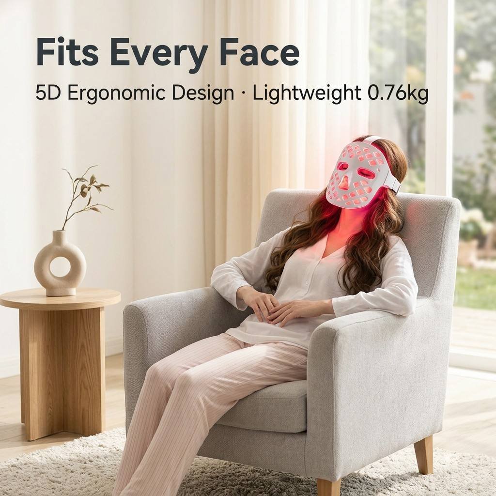 Wireless 5D LED Face Mask with Remote Control product details