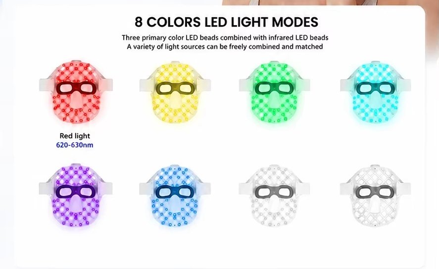 Wireless 5D LED Face Mask with Remote Control product details