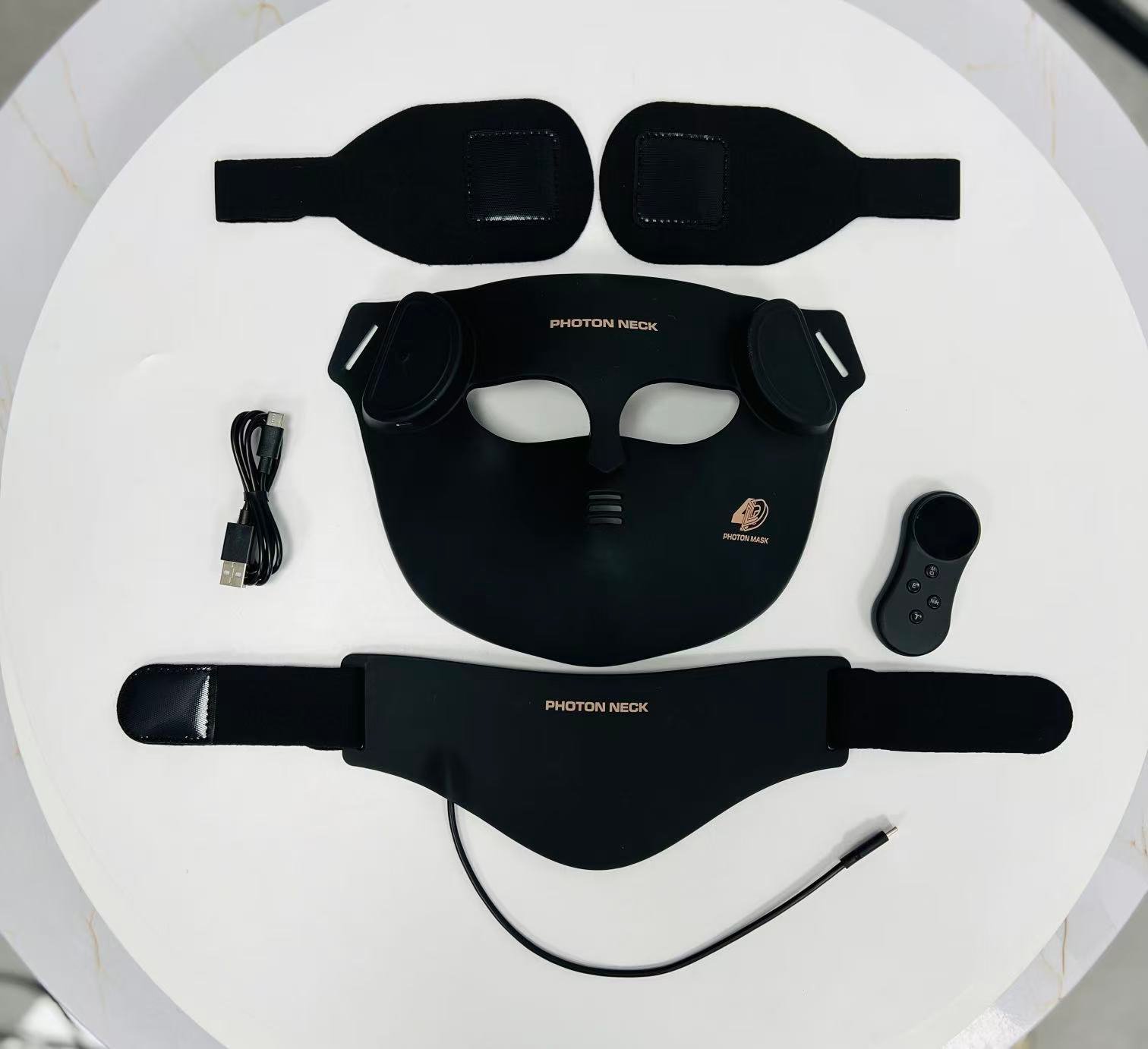 Wireless 7-Color LED Silicone Face and Neck Mask product details